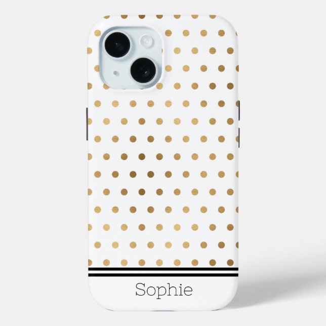 Gold Geometic Custom Samsung Case-Mate iPhone Hülle (Rückseite)