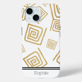 Gold Geometic Custom Samsung Case-Mate iPhone Hülle