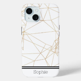 Gold Geometic Custom Samsung Case-Mate iPhone Hülle