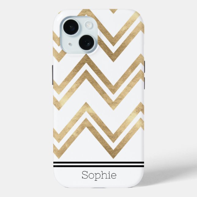 Gold Geometic Custom Samsung Case-Mate iPhone Hülle (Rückseite)