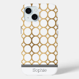 Gold Geometic Custom Samsung Case-Mate iPhone Hülle