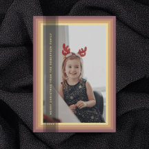 Gold Gerahmte Urlaubskarte