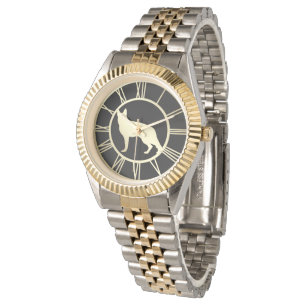 Gold German Shepherd Dog Armbanduhr