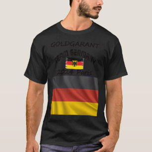 Gold Germany 2024 in Paris für Olympiade T-Shirt