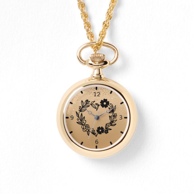 Gold gespielt armbanduhr (Vorderseite)