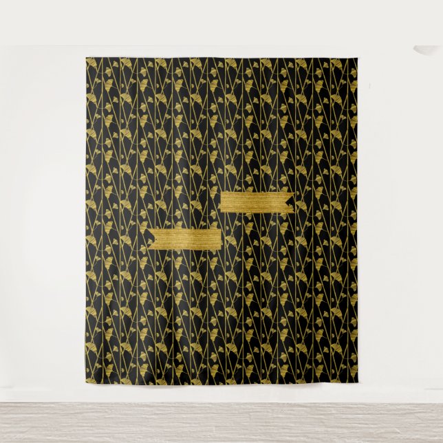 "gold" ginkgo - wandteppich (Vorderseite)