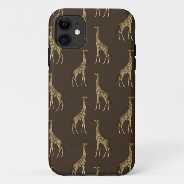 Gold Giraffe African Safari Chic Stilvoll Case-Mate iPhone Hülle (Rückseite)