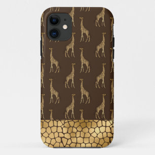 Gold Giraffe African Safari Chic Style Case-Mate iPhone Hülle