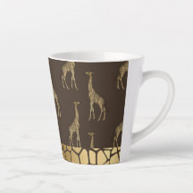 Gold Giraffe Elegant Chic Stilvolle Kleine Latte T