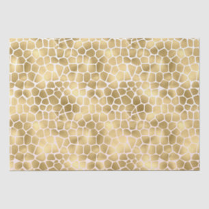 Gold Giraffe Print Seidenpapier
