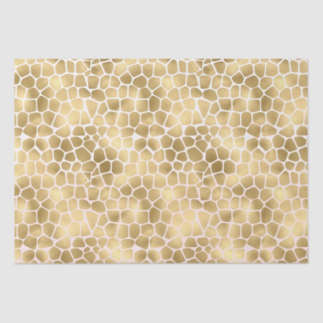 Gold Giraffe Print Seidenpapier (Vorderseite)