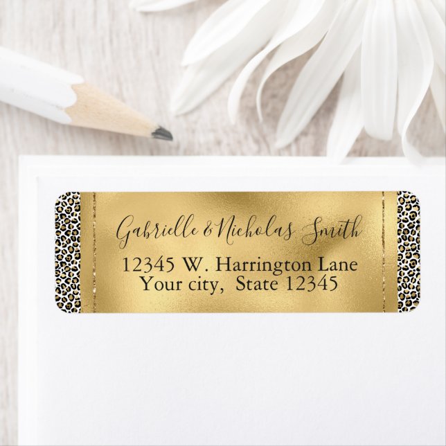 Gold Glam Black Leopard Print (Insitu)