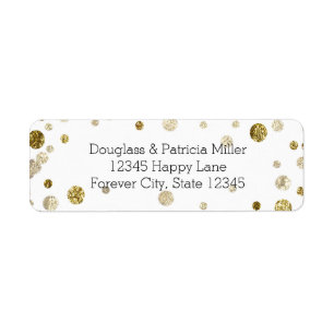 Gold Glam Bokeh Confetti Dots