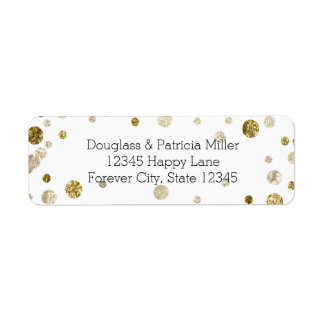 Gold Glam Bokeh Confetti Dots