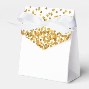 Gold Glam Confetti Dots Geschenkschachtel