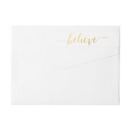 Gold Glam Glaube Foto Rücksendeadresse