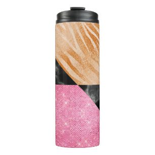 Gold Glam Glitter Thermosbecher