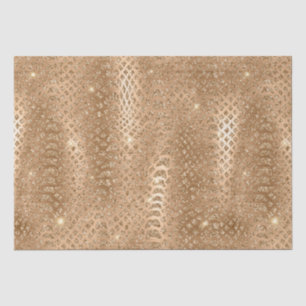 Gold Glam Glitzer Snake Skin Seidenpapier