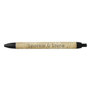 Gold Glam Glitzer Zebra Print Kugelschreiber