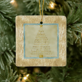 Gold Glam Glitzer Zebra Weihnachtsbaum Keramikornament