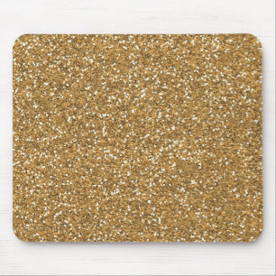 Gold Glam Imitate Glitzer Mousepad