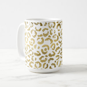 Gold Glam Leopard Print Kaffeetasse