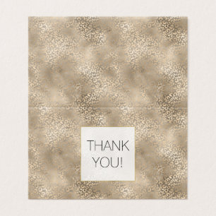 Gold Glam Leopard Print Vielen Dank