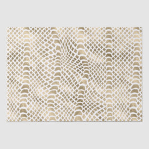 Gold Glam Snake Skin Seidenpapier