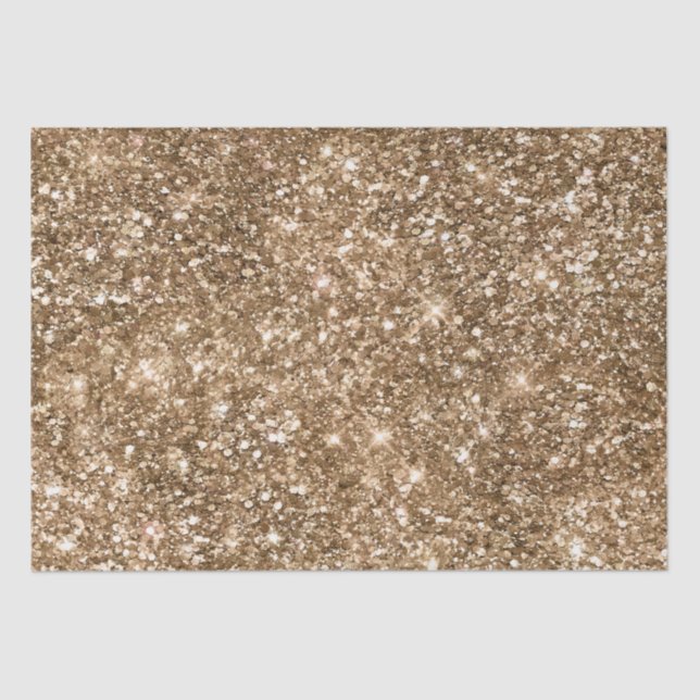 Gold Glam Sparkling Glitzer Seidenpapier (Vorderseite)