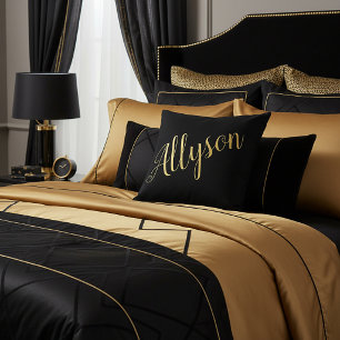 Gold Glamour personalisiert  Kissen