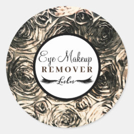 Gold Glamour Rose Schönheit Makeup Remover Runder Aufkleber