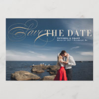 Gold Glamour Save the Date Fotokarte