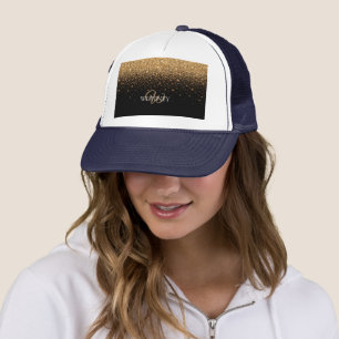 Gold Glanz Funkeln Elegante Luxus Textur Truckerkappe