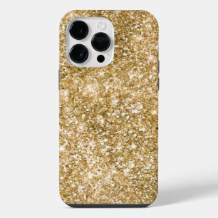Gold Glanz Glitter iPhone 14 Pro Max Hülle