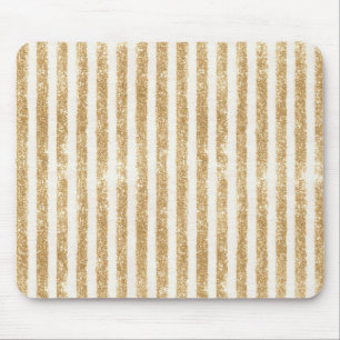 Gold Glänzende Streifen Funkeln Mousepad