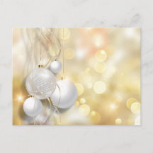 Gold glänzender Hintergrund weiße Silber Ornamente
