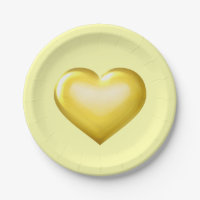 Gold Glass Heart