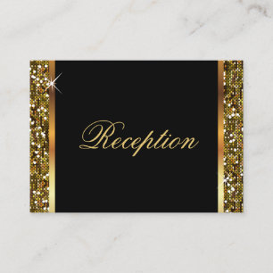 Gold Glitter Confetti Begleitkarte