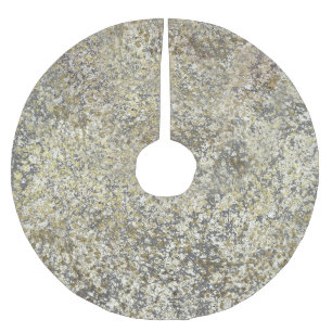 Gold Glitter Crackle Moderne Chic Glamour Funken Polyester Weihnachtsbaumdecke
