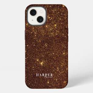 Gold Glitter Custom Name Case-Mate iPhone Hülle