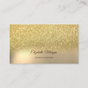 Gold Glitter Elegant Professionell Visitenkarte