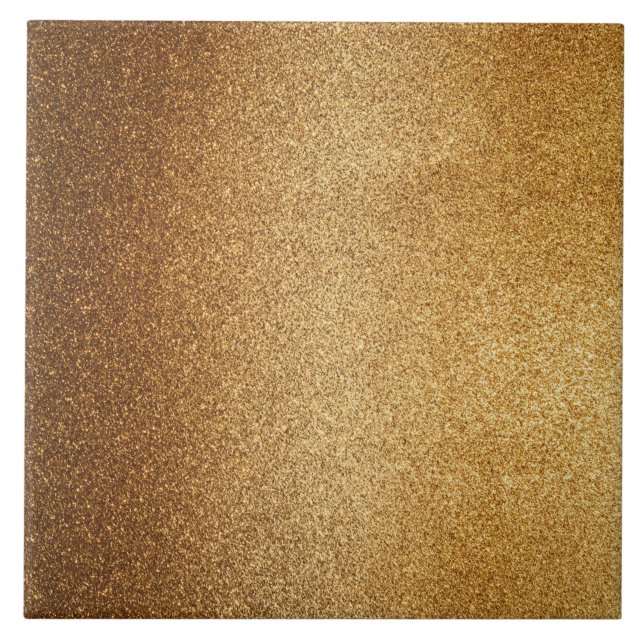 Gold Glitter  Fliese (Vorderseite)