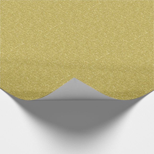 Gold Glitter Geschenkpapier (Ecke)