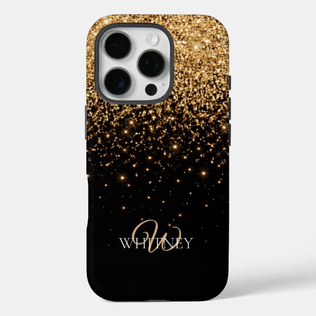 Gold Glitter Glanz Elegante Luxus Textur        Case-Mate iPhone Hülle (Rückseite)