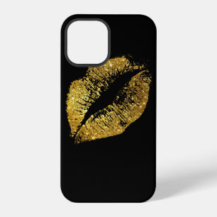 Gold Glitter Lippen #2 iPhone 12 Pro Hülle