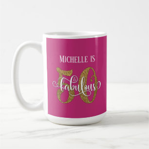 Gold Glitter Schriftzug 50 & Fantastisch Über Hot Kaffeetasse