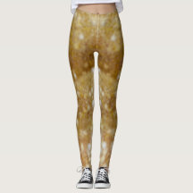Gold Glitter Slime Leggings