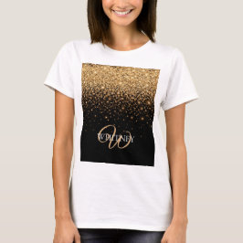Gold Glitter Sparkle Elegant Luxury Texture T-Shirt