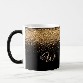 Gold Glitter Sparkle Elegant Luxury Texture Verwandlungstasse