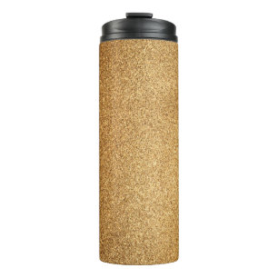 Gold Glitter Thermosbecher